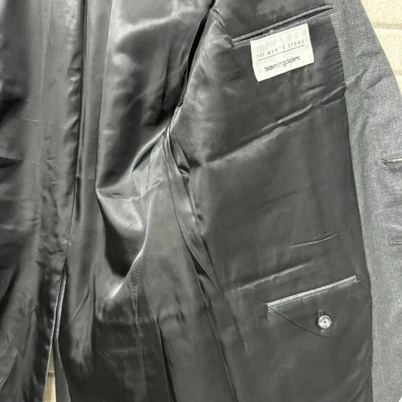 Burberrys Gray Pure Wool 2 Button Single Vent Sport Coat Blazer 38R - Picture 7 of 15